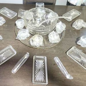 Vintage cocktail glass bowl set